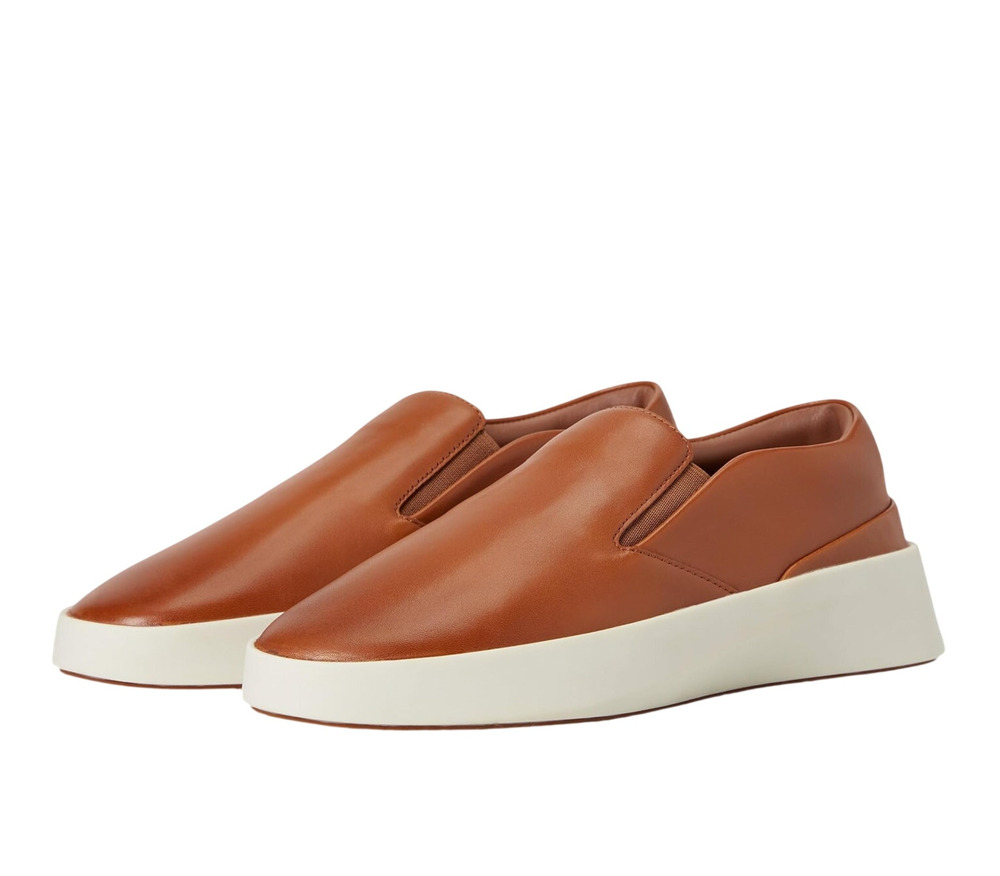 Wolf & Shepherd Cruise Slip On Casual Shoes Men's 5.5 Women's 7 Tan Leather NIB